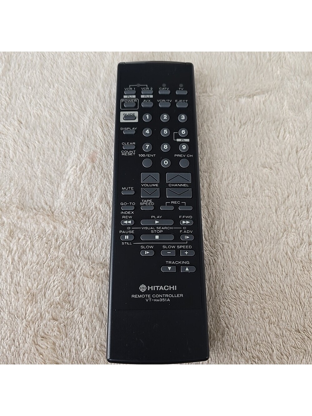 Hitachi Remote Control VT-RM351A Black - Has Been Tested